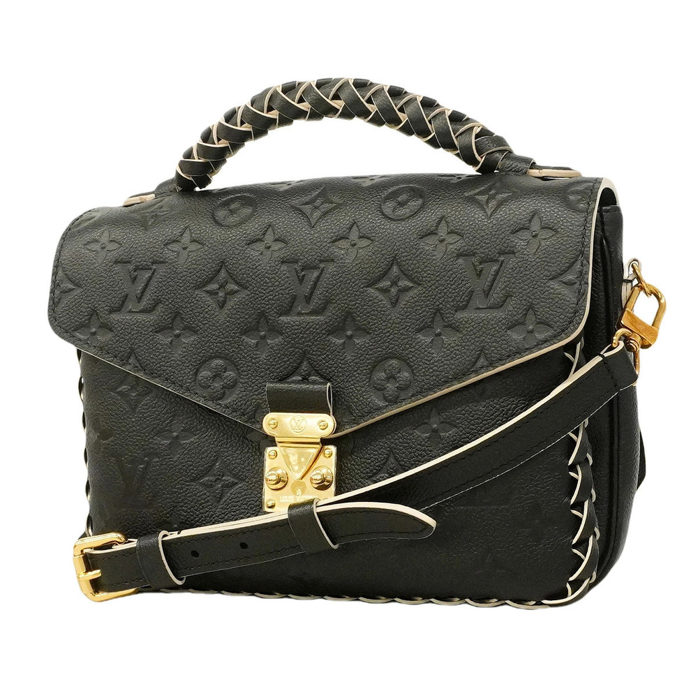 Louis Vuitton Monogram Empreinte Pochette Metis Handbag Noir Black bag